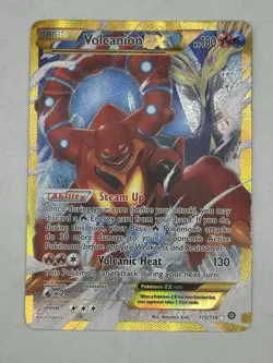 Volcanion EX 115/114 Pokemon TCG XY Steam Siege Secret Rare Holo Card - Image 1