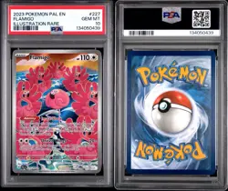 2023 POKEMON PAL EN FLAMIGO 227 PALDEA EVOLVED ILLUSTRATION RARE CARD PSA 10 - Image 3