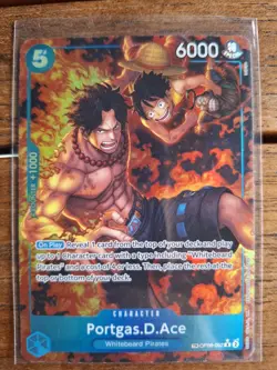 One Piece Card Game CCG TCG Portgas.D.Ace OP08-052 TR Treasure Rare Alt Art - Image 1