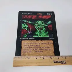 Magic The Gathering MTG Juzam Djinn Oversized 6" X 9" Promo Card (1996) - Image 3