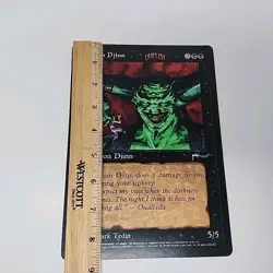 Magic The Gathering MTG Juzam Djinn Oversized 6" X 9" Promo Card (1996) - Image 4