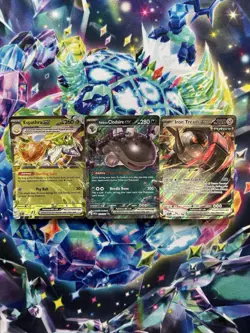 Pokemon TCG Paldean Fates EX x3 Cards Bundle - Image 1