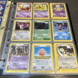 Pokemon Collection Binder Vintage Lot of Cards Holo Rare WoTC E-Reader Etc - Image 1