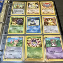 Pokemon Collection Binder Vintage Lot of Cards Holo Rare WoTC E-Reader Etc - Image 4