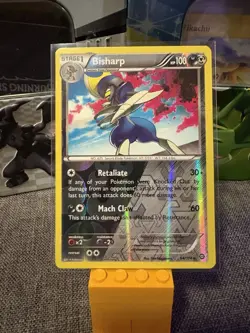 Bisharp 64/114 Pokemon TCG XY Steam Siege Rare Reverse Holo Foil Card - Image 1