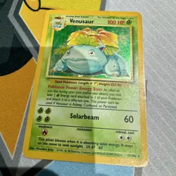 Venusaur Holo 1999 Base Set Unlimited 15/102 NM Pokemon Card TCG UK - Image 1