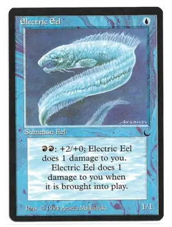 Magic the Gathering ~ MTG ~ 1x Electric Eel ~ M/NM ~ THE DARK - Image 1