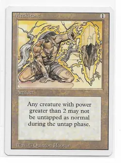 Magic the Gathering ~ MTG ~ 1x Meekstone ~ 3rd Edition ~ M/NM ~ REVISED - Image 1
