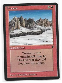 Magic the Gathering ~ MTG ~ 1x Crevasse ~ LEGENDS ~ M/NM - Image 1