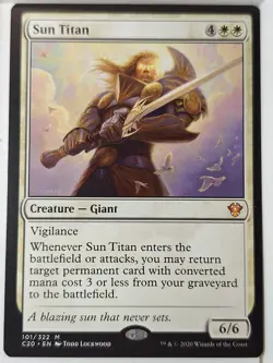 Sun Titan - Commander: 2020 - Magic the Gathering MTG Nice! - Image 1