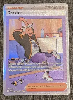Pokemon TCG Prismatic Evolutions Drayton 172/131 Special Illustration Rare SIR - Image 1