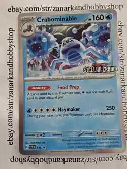 Pokemon Crabominable SVP134 Black Star Promo NM - Image 1