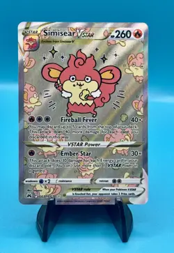 Pokemon TCG Simisear VSTAR Galarian Gallery GG37/GG70 Crown Zenith - Image 1