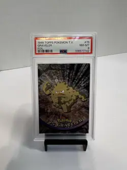 1999 Topps Pokemon Graveler Holo Psa 8 - Image 1