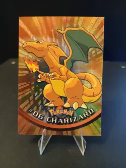 1999 Topps Pokemon Holo foil TV Animation Edition Charizard #06 - Image 1