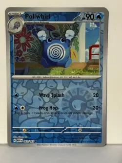 Poliwhirl - Reverse Holo 061/165 SV: Scarlet & Violet 151 NM Pokemon Fast Ship - Image 1