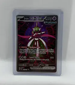 Pokemon TCG Iron Valiant ex 157/131 Prismatic Evolutions SIR NM+ CONTENDER! - Image 1