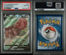 PSA 10 Greedent V 257/264 Alternate Alt Full Art Pokemon SWSH Fusion Strike 2021 - Image 3