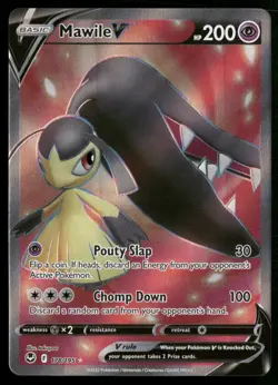 Mawile V (Full Art) Ultra Rare SWSH12: Silver Tempest 178/195 NM Pokemon TCG - Image 1