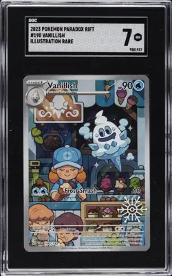2025 POKEMON HOLIDAY CALENDAR #190 VANILLISH SGC 7 - Image 1