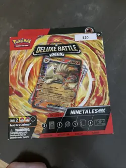 Pokemon Deluxe Battle Deck NINETALES ex Factory Sealed Box Ready To Play Deck - Image 1