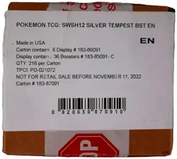Pokemon TCG Sword & Shield Silver Tempest Booster Box Case Fresh FACTORY SEALED - Image 1