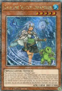yugioh ERIA THE WATER CHANNELER ROTA-EN023 Quarter Century Secret Rare ENGLISCH - Image 1