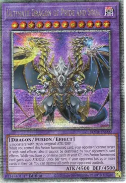 yugioh Ultimate Dragon of Pride and Soul ROTA-EN000 Quarter Century Secret Rare - Image 1