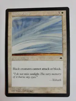 MTG Magic The Gathering Card Light of Day Enchantment White Tempest - Image 1
