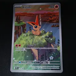 Victini SVP 208 Black Star Promo Illustration Rare NM Pokemon Card - JUMBO - Image 1