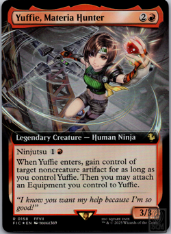 Yuffie, Materia Hunter - #158 Extended Foil - Final Fantasy - Mtg - Image 1