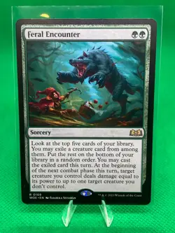 MTG - FERAL ENCOUNTER - Wilds of Eldraine (R) - Image 1