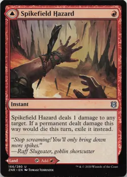 Spikefield Hazard U Zendikar Rising 166 LP-NM - Image 1