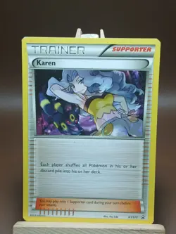 HP Pokemon XY Promos XY177 Karen Black Star Promo - Image 1