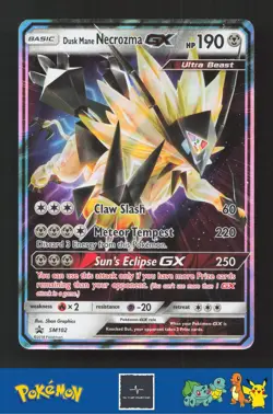 2018 Pokemon SM Sun & Moon Promo SM102 Dusk Mane Necrozma GX - Image 1