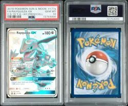 2018 POKEMON SUN & MOON CELESTIAL STORM #177A FULL ART/RAYQUAZA GX PSA 10 - Image 3