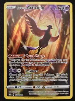 Galarian Articuno SWSH282 Black Star Promo Crown Zenith Tin Holo Pokemon 2023 NM - Image 1