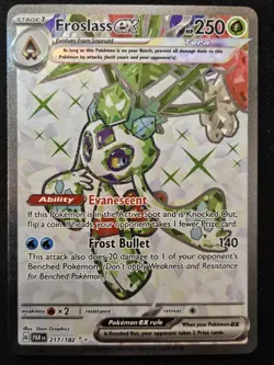 Froslass ex 217/182 S&V Paradox Rift Full Art Ultra Rare Holo Pokemon 2023 NM - Image 1