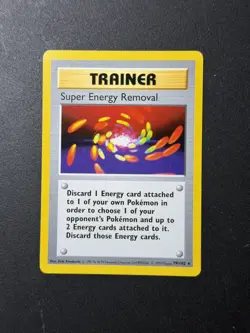 Super Energy Removal Rare Unlimited Base Set (Shadowless) 079/102 NM Pokemon TCG - Image 1