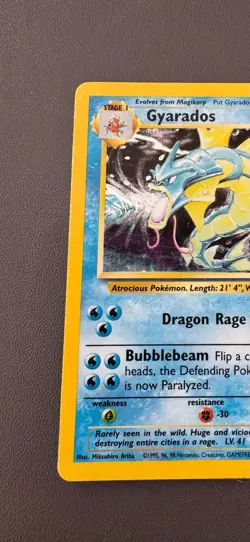 Pokemon Cards: Base Set Rare Holo: Gyarados 6/102 TCG 1999 WOTC Vintage - Image 2
