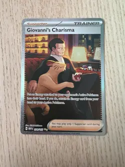 Giovanni’s Charisma 207/165 - SAR - SV 151 - Pokemon TCG - Full Art Trainer Card - Image 1