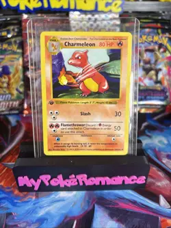 Pokemon 1999 Base Set 1st Edition Shadowless Charmeleon Card 24/102 NM Condition - Image 1