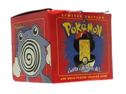 Pokemon 1999 BK Limited Edition 23k Gold Plated Poliwhirl Card With Pokeball - Image 4