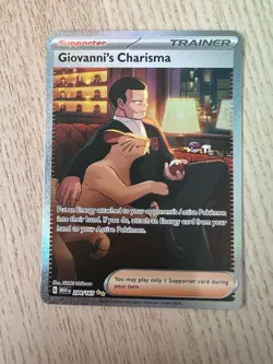 Giovanni’s Charisma 207/165 - SAR - SV 151 - Pokemon TCG - Full Art Trainer Card - Image 1