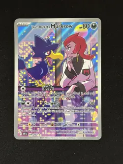 2025 Pokemon SV Destined Rivals DRI EN Team Rocket's Murkrow #200/182 - Image 1