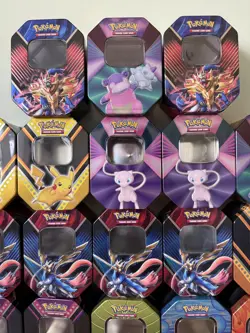 Pokemon 18X Empty Tins Bundle Job Lot (Varied Designs) (No Cards) Mint Condition - Image 4