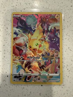 Pokemon Pikachu Crown Zenith Full Art Holo Card # 160/159 Secret Rare English NM - Image 1