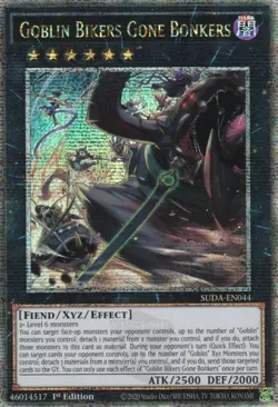 yugioh Goblin Bikers Gone Bonker SUDA-EN044 Quarter Century Secret Rare ENGLSICH - Image 1