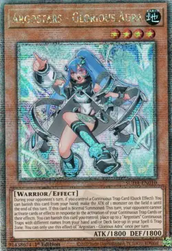 yugioh Argostars - Glorious Adra SUDA-EN010 Quarter Century Secret Rare ENGLSICH - Image 1