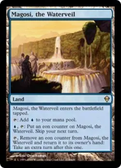1x Magosi, the Waterveil - Foil Moderate Play MTG Magic - Kid Icarus - - Image 1